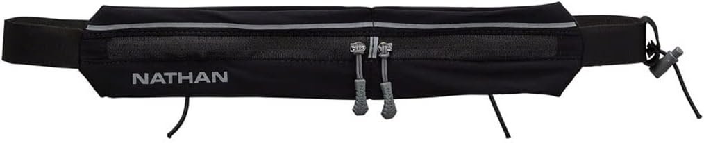 Nathan Mirage Compact Running Belt Pack. Reflective, Adjustable, Bounce-Free. Fits Phones, Keys, Cash