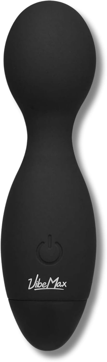 VibeMax Mini Personal Massage Device – Compact – Lightweight – Small & Quiet – USB Rechargeable – for Muscle Tension Relief in Neck, Back, Shoulders, Legs and Feet (Black)