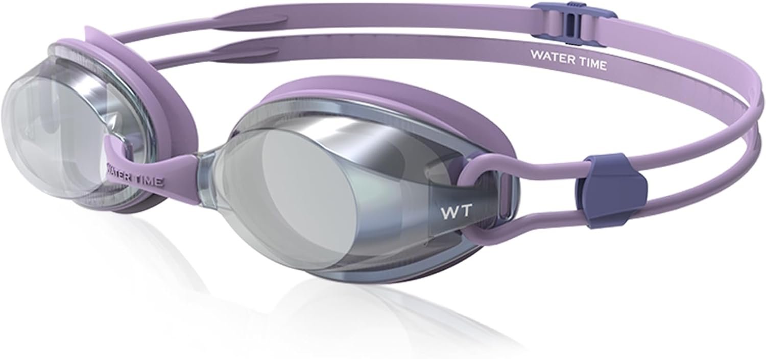 Swim Goggles Swipe Anti-Fog REVO Mirrored Lens No Leak UV Protection for Competition Training