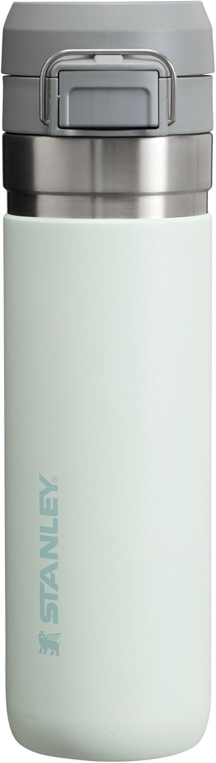 Stanley Quick Flip GO Water Bottle 24 oz | Push Button Lid | Leakproof and Packable for Travel and Sports | Insulated Stainless Steel | BPA-Free | Mist