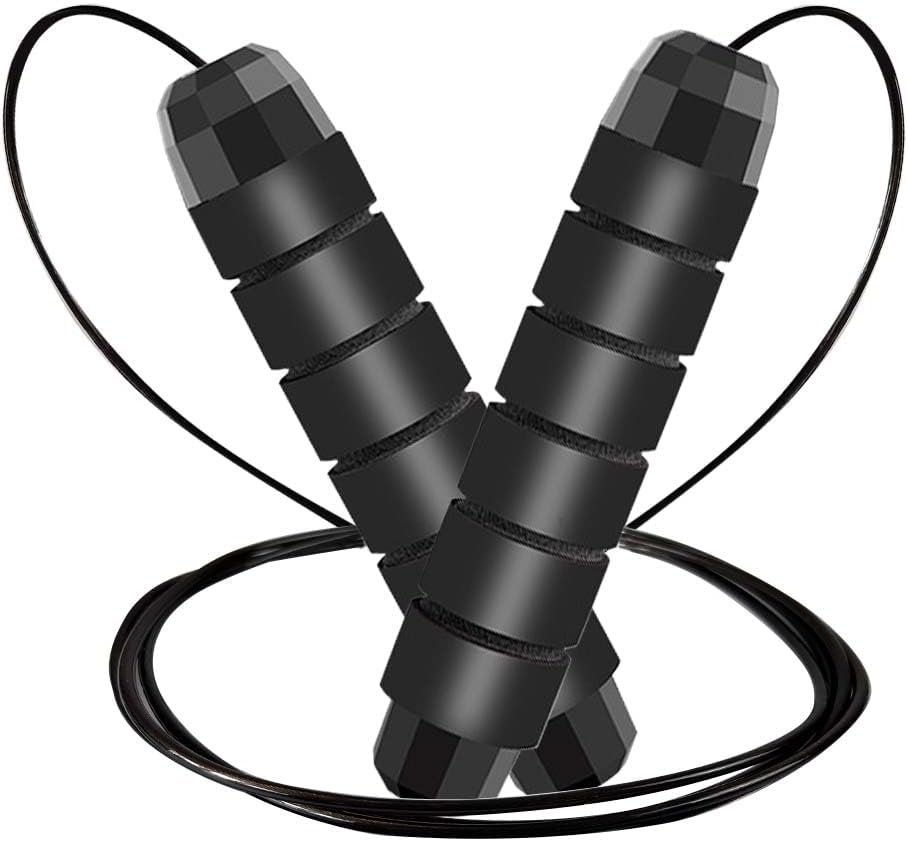 Jump Rope, Adjustable Jump Ropes for Fitness for Women Men and Kids Tangle-Free Rapid Speed Jumping Rope Cable with Ball Bearings Exercise&Slim Body at Home School Gym