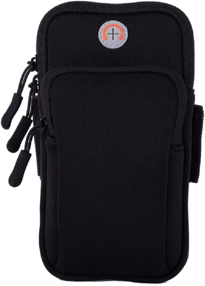 Phone Holder for Running Armband iPhone 17 16 16e 15 14 13 12 11 Pro Max XS XR Plus Mini Galaxy Ultra S26 S25 S24 S23 S22 S21 Note 20 10 Pouch Bag, Arm Band Sleeve Fit Sport Gym Hiking Black