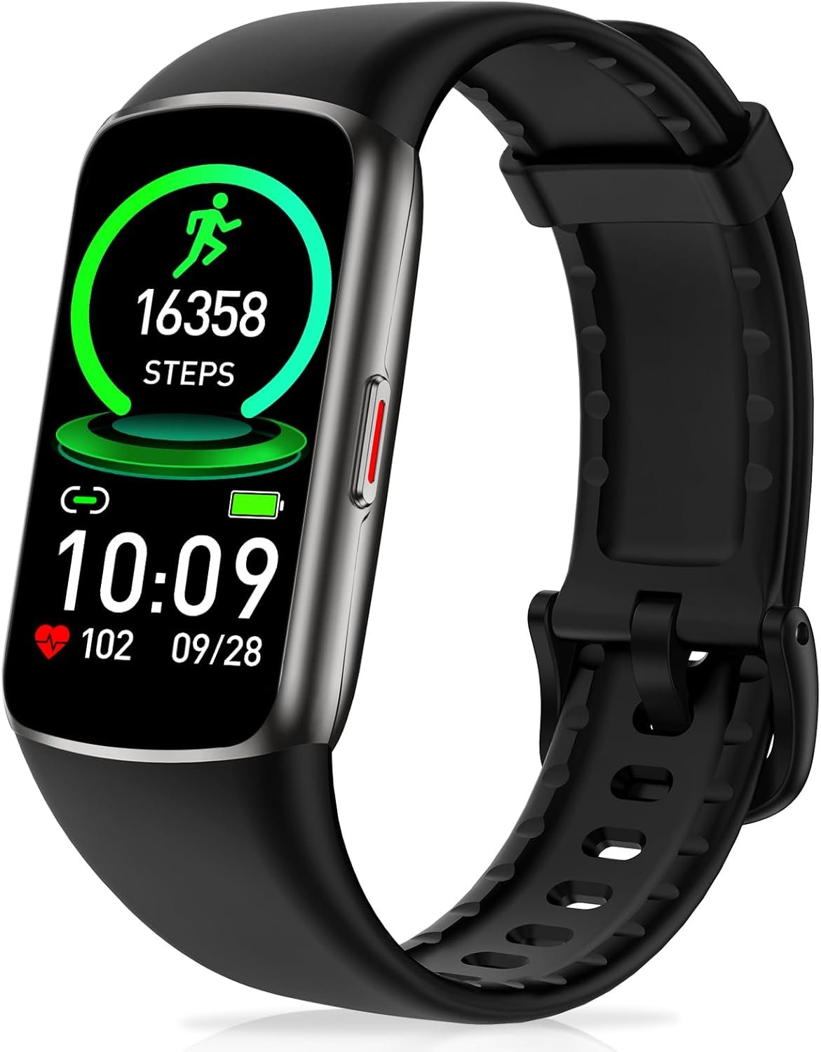 Zeacool Fitness Tracker with 24/7 Heart Rate, Blood Oxygen Sleep Monitor, 123 Sports Modes Calories Smart Watch,IP68 Waterproof Step Counter Activity Trackers Health Pedometer for Women Men (Bla