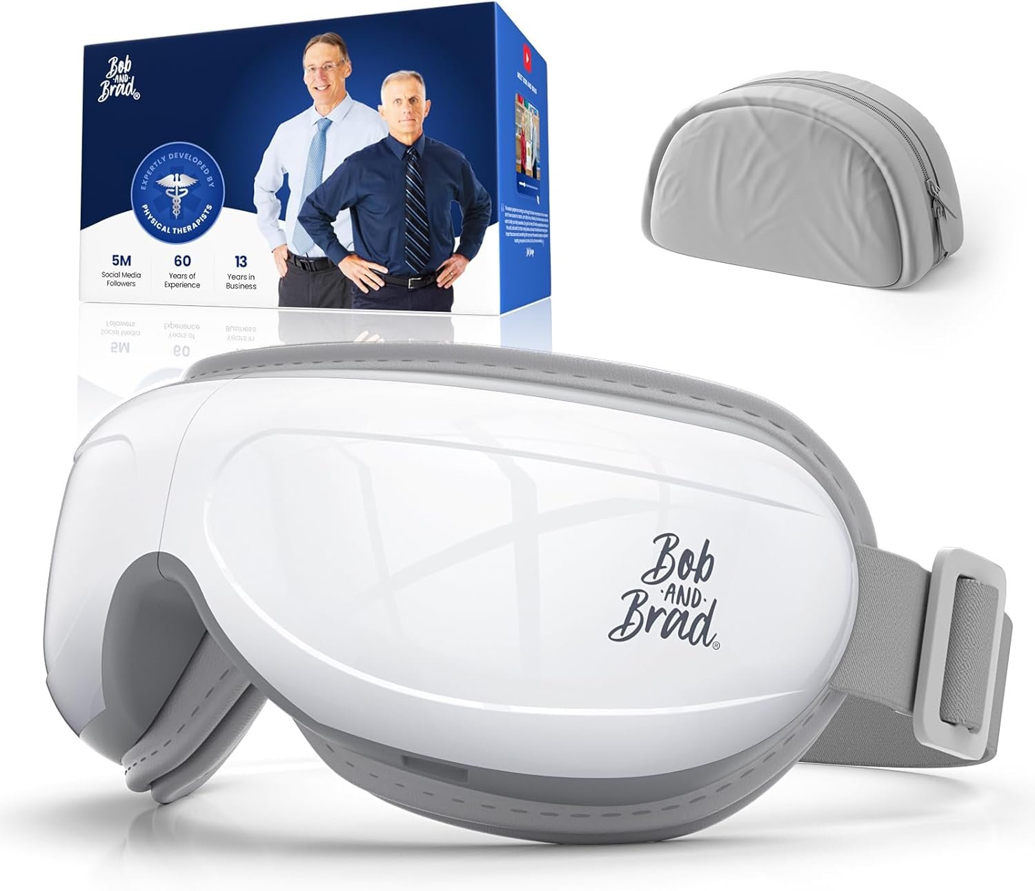 BOB AND BRAD Eye Massager with Heat FSA Eligible/HSA Eligible, Fathers Day Dad Gifts EyeOasis 2 Heated Eye Mask for Migraines with Music, Smart Migraine Massager for Dry Eyes Relief & Improve Sleep