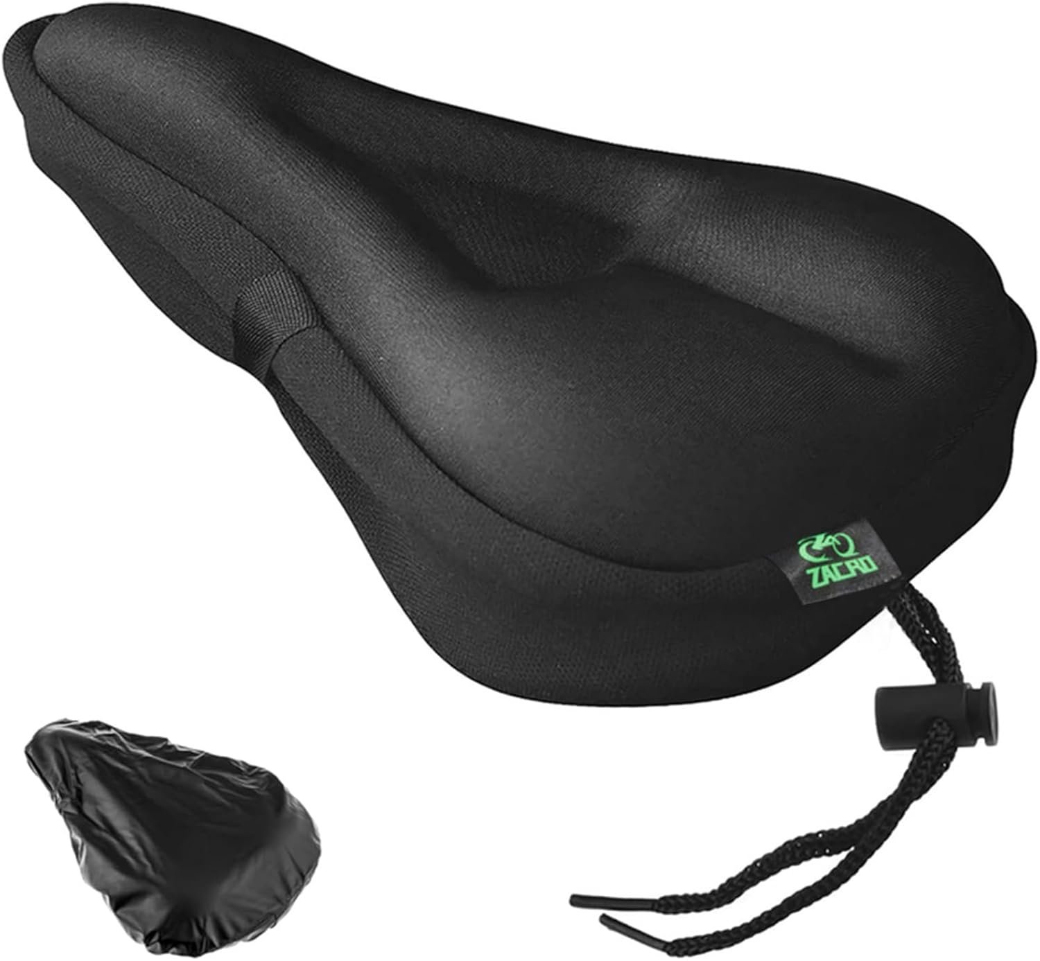 Zacro Bike Seat Cushion – Gel Padded Bike Seat Cover for Men Women Comfort, Extra Soft Exercise Bicycle Seat Compatible with Peloton, Outdoor & Indoor Bike Saddles