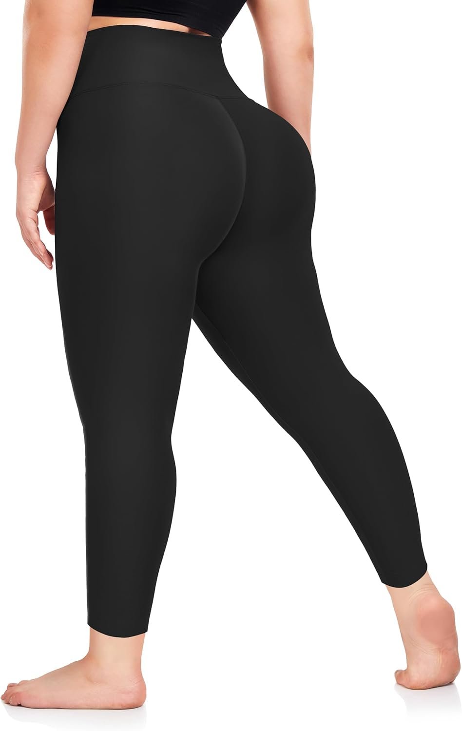 Plus Size Leggings for Women- XL-4XL High Waist Tummy Control Stretchy Workout Plus Yoga Pants