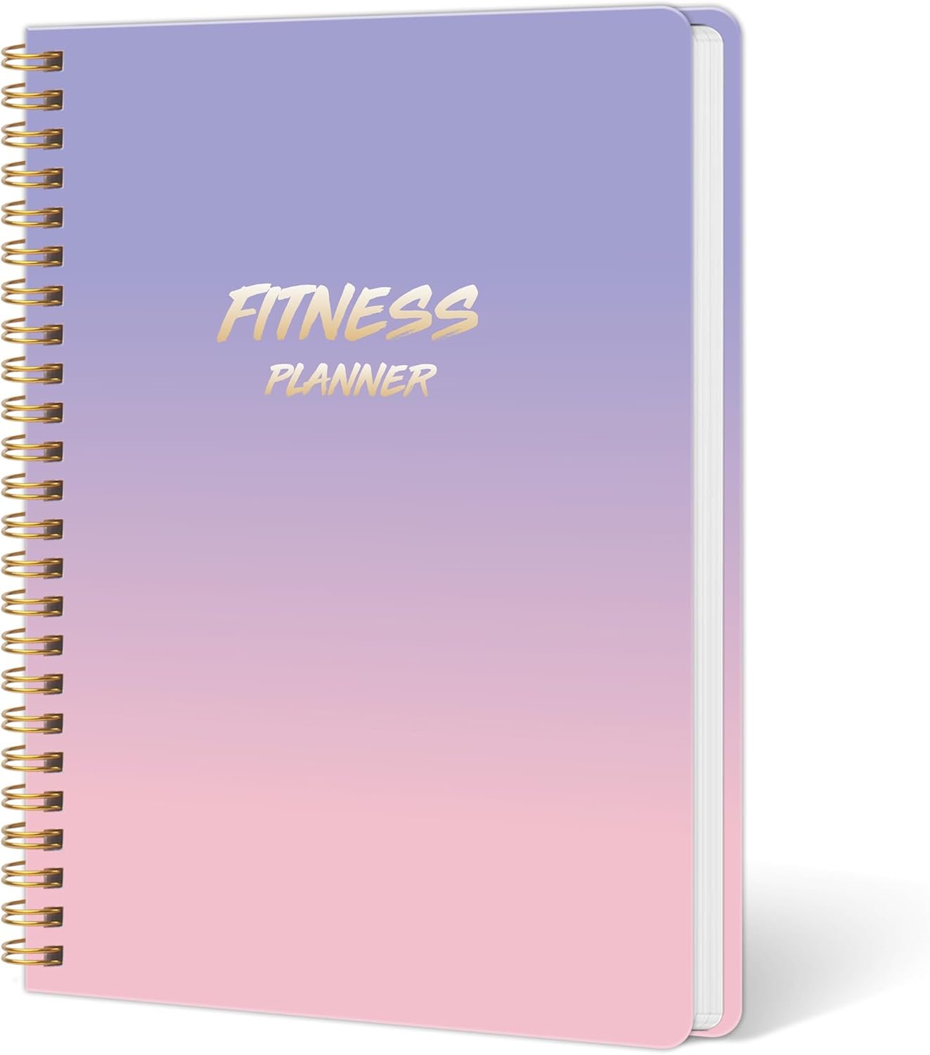 DOURA Workout Journal for Women, Fitness Journal, Workout Log Book Planner for Tracking, Progress and Achieving Your Wellness Goals-PUrple Gradient, A5 (5.6″ x 8″)
