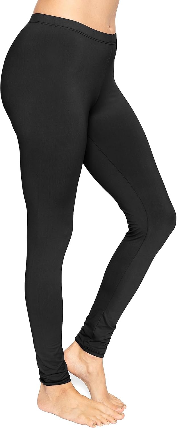 STRETCH IS COMFORT Women’s and Plus Size Oh So Soft Full and Knee Length Leggings | Basic Essentials | Small to 7X