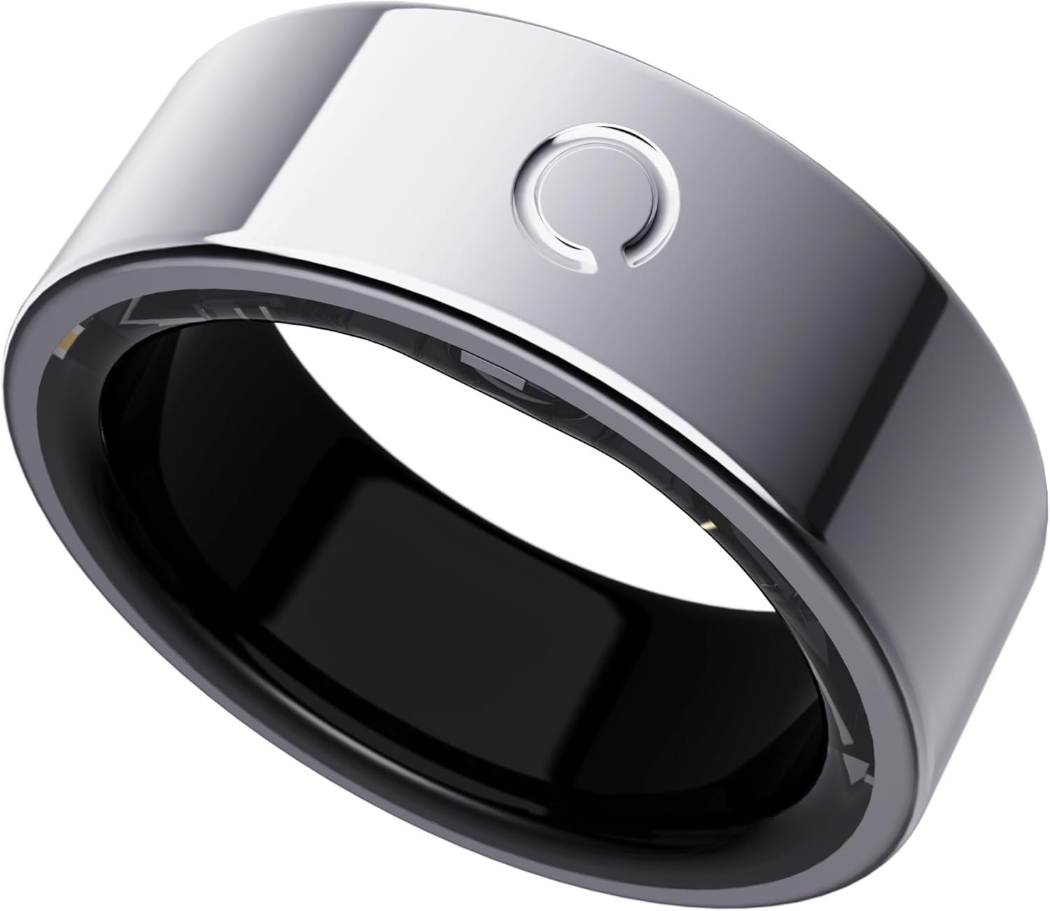 opove O Ring Smart Ring, Fitness Trackers Rings with Sleep/Stress/Heart Rate/Women’s Health Monitoring, Comfortable Wearing, Up to 7 Days Using, Fitness Ring for Android & iOS, Silver-Size10