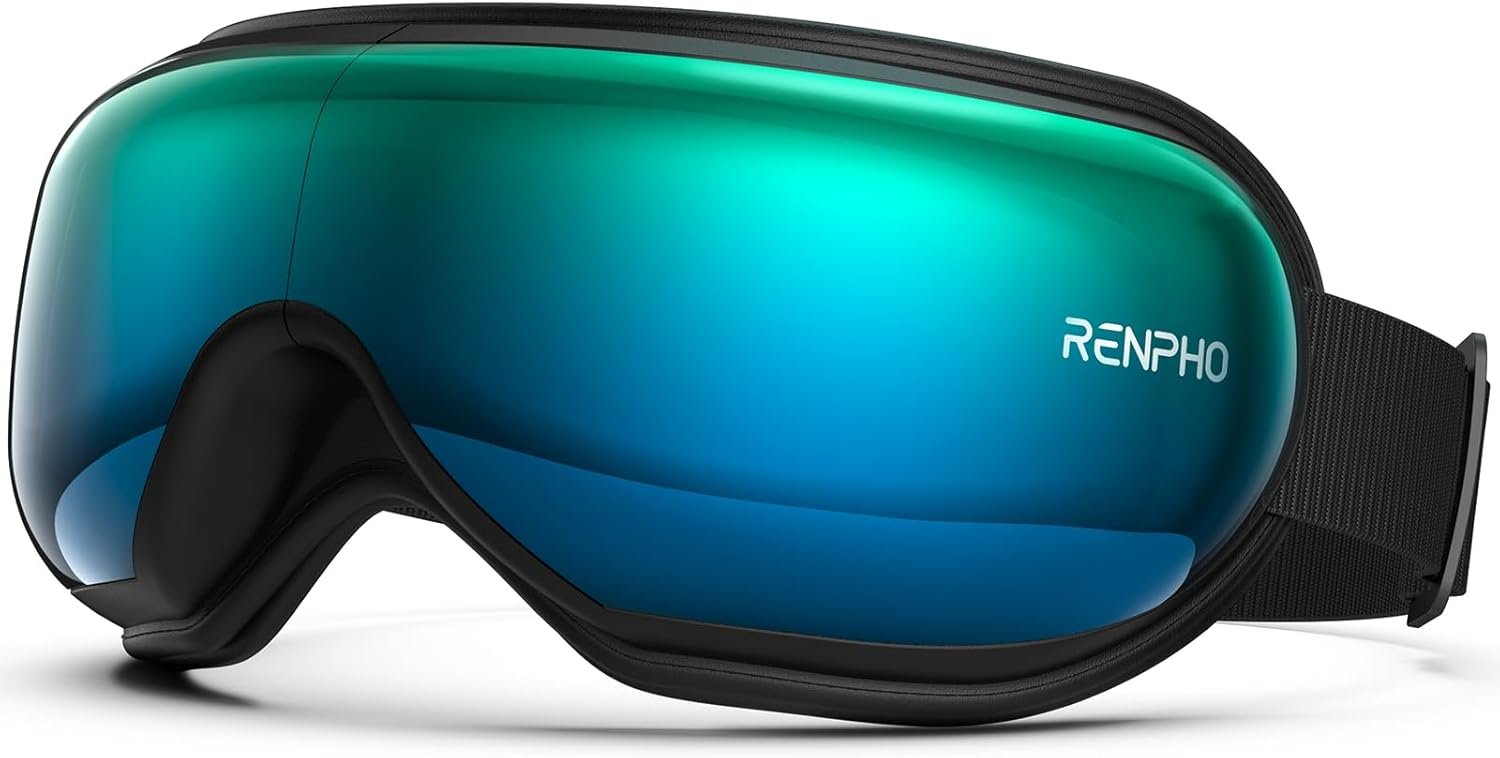 RENPHO Eyeris 1V Eye Massager with Voice Control, Heated Eye Mask, Headache Massager for Migraines with Bluetooth Music, Smart Sleep Mask, Eye Care, Birthday Mothers Day Gifts for Mom Women Men
