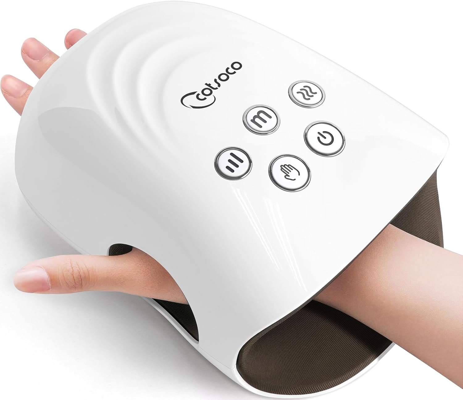 cotsoco Fathers Day Gift for Dad Upgraded Hand Massager – 3Massage Sizes, Cordless Hand Massager with Heat & Compression for Arthritis and Carpal Tunnel, Relaxation at Home, Office, Outdoors