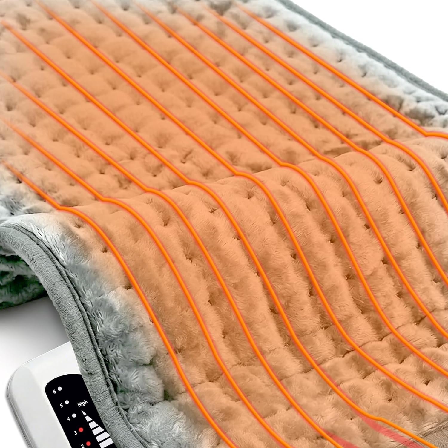Electric Heating pad for Back Neck Shoulder Knee Arms Legs- Electric Heat Pads with 6 Heat Settings & Auto Shut Off Heat Heating Pad for Birthday Mother Father Girl Men Women