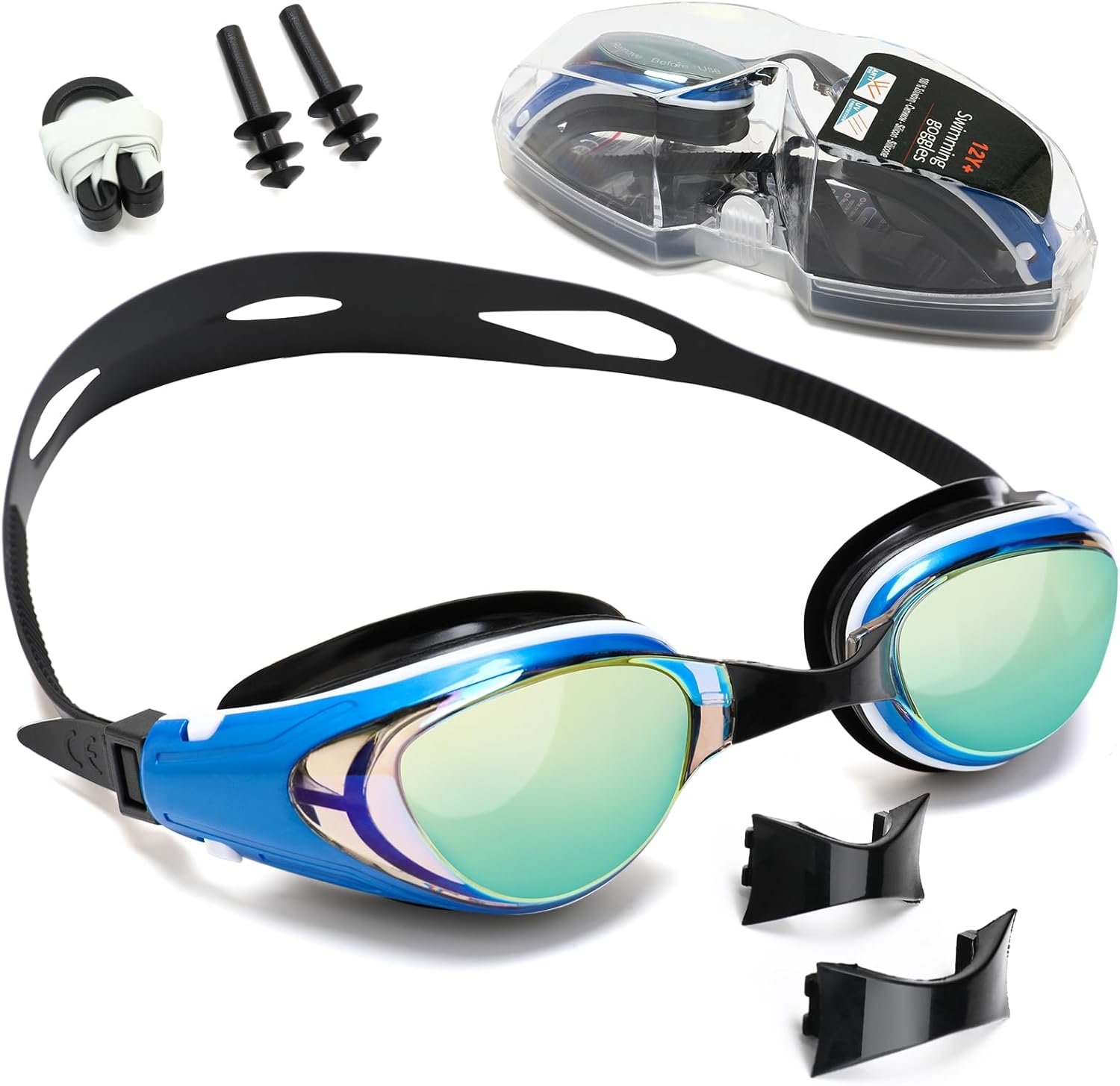 iGym Swim Goggles ShortSighted,Nearsighted Optical Swimming Goggles Anti-Fog UV Protection Adjustable Buckle For Women Men