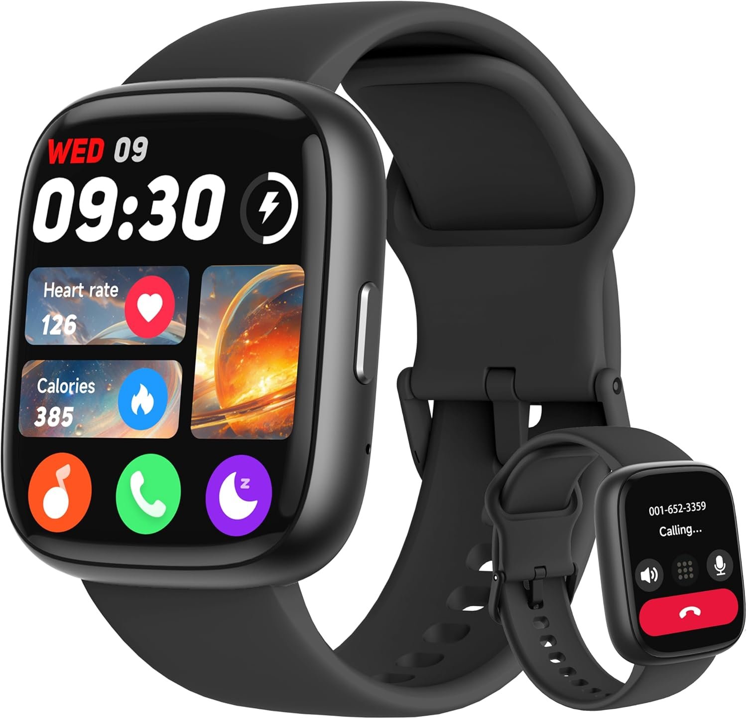 LODIMEKE Smart Watch, Alexa Built-in, Answer/Make Calls 44mm Smartwatch Women Men, 1.83″ Sports Watch IP68 Waterproof, Heart Rate SpO2 Sleep Stress Monitor, Step Counter Watch for Android & iOS Phone