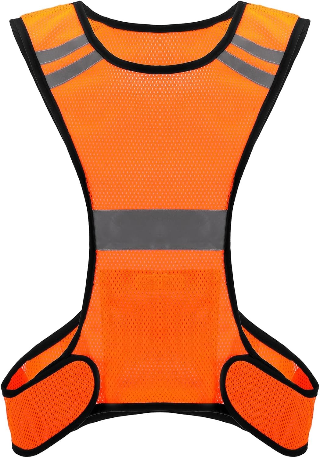 Ptwola Reflective Running Vest High Visibility Running Gear with Large Pocket Night Lightweight Reflective Safety Vest