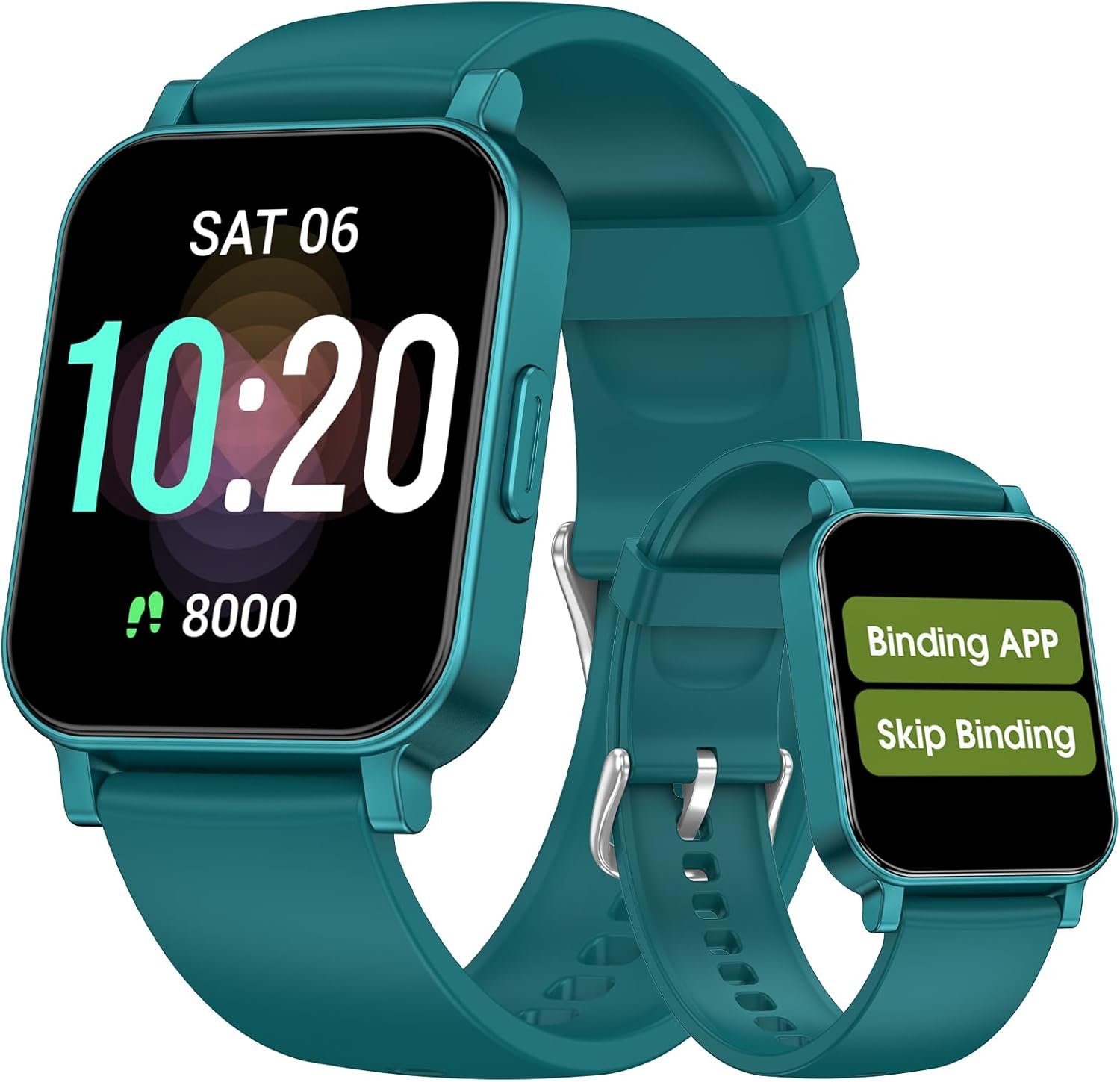 DAVIKO Smart Watch Senior Friendly No App/Phone Required, Waterproof Fitness Tracker Watch with Step Counter Calories/Sleep Tracker for Walking Running for Men Women