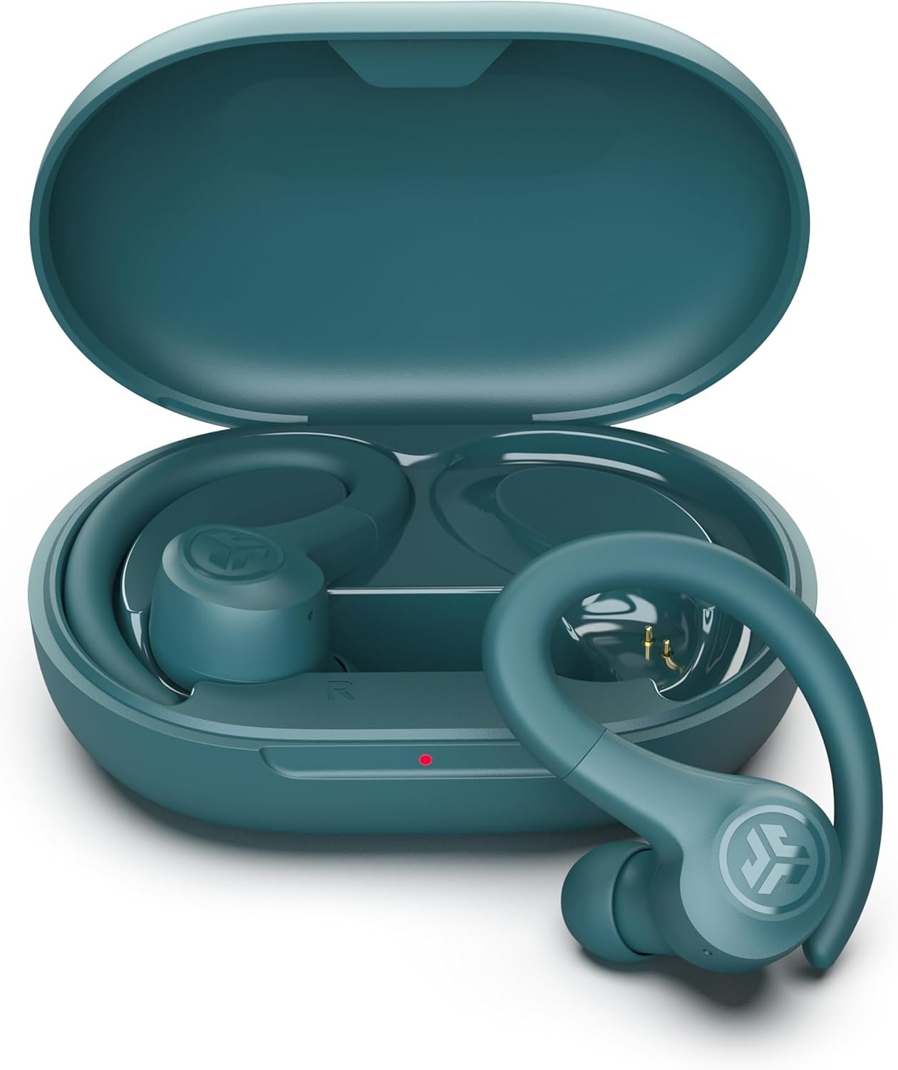 JLab Go Sport+ Wireless Workout Earbuds Featuring C3 Clear Calling, Secure Earhook Sport Design, 35+ Hour Bluetooth Playtime, and 3 EQ Sound Settings (Teal)