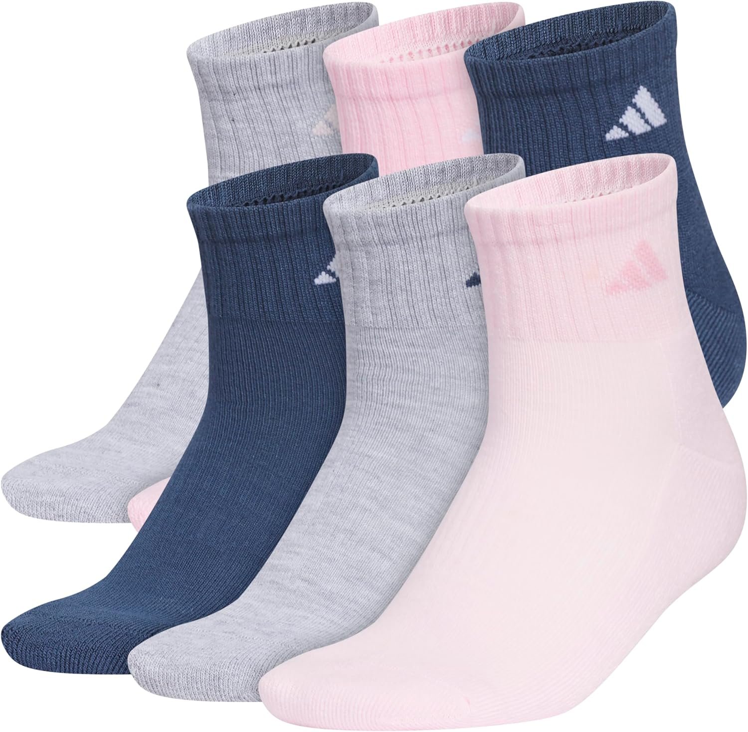 adidas Women’s Athletic Cushioned 6-Pack Quarter