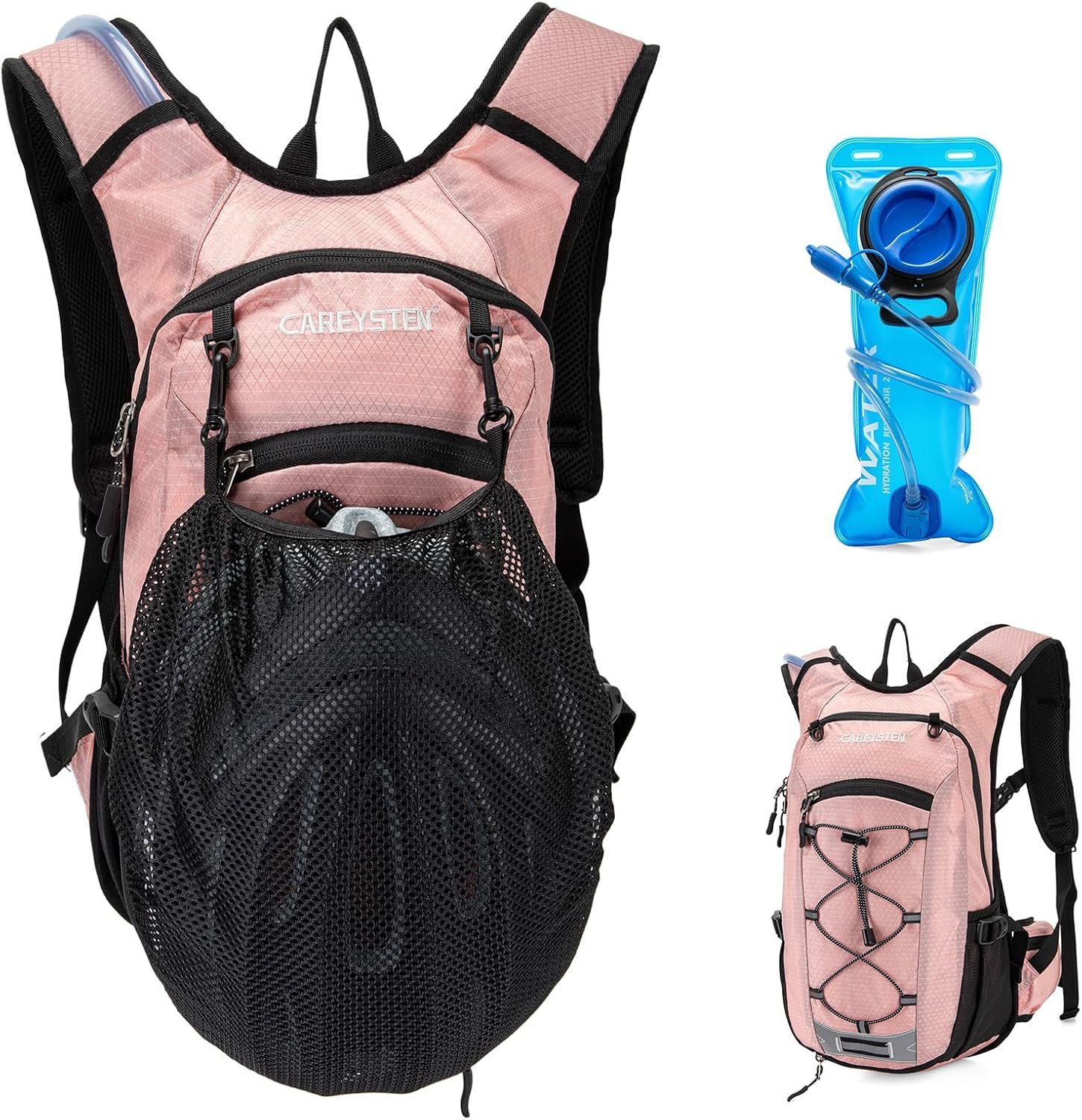 Hydration Backpack Cycling Backpack Women Running Backpack Water Backpack for Hiking Biking Backpack for Men Equipped with 2L Water Bag