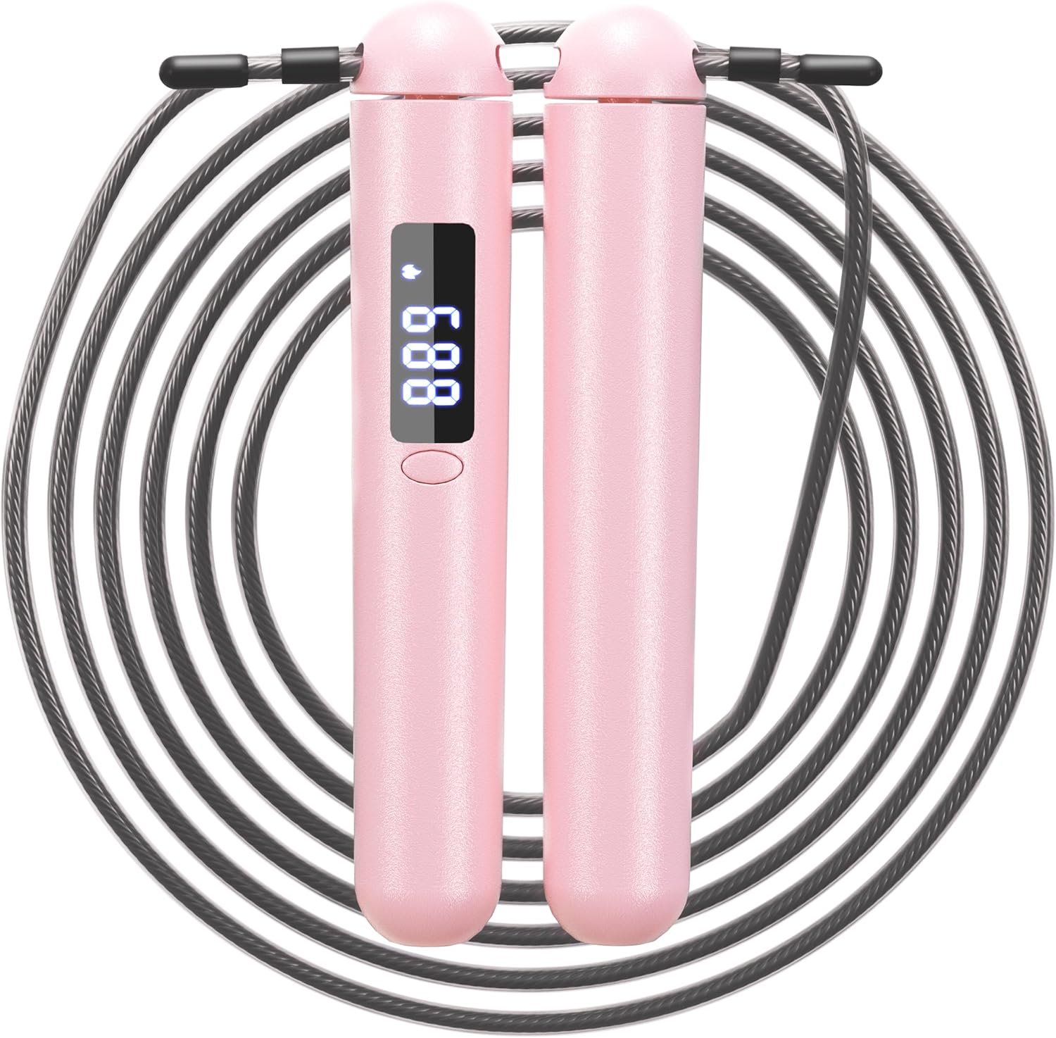 ACHDOFITS Smart Jump Rope for Women – Calorie Counter That Helps You Lose Weight | 4 Modes for Beginner to HIIT | Smooth Steel Wire, No Cutting, Type-C | Home & Cardio Workout