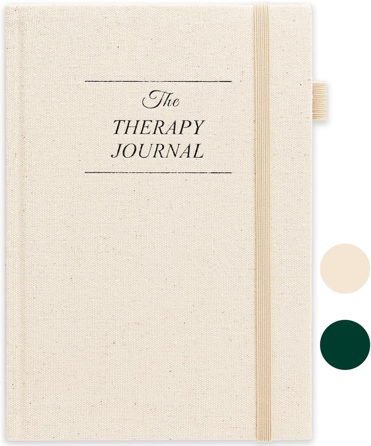 JUBTIC Therapy Journal – Self-Care and Mental Health Journal for Women with Monthly Reflection, Hardcover Life Planner and Healing Journal with Prompts for Daily Gratitude (A5 size)-Beige