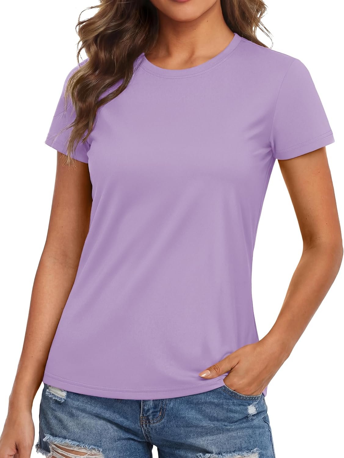 MAGCOMSEN Women’s Workout Tops Short Sleeve Shirts UPF 50+ Quick Dry Athletic Sun Protection Rash Guard for Women