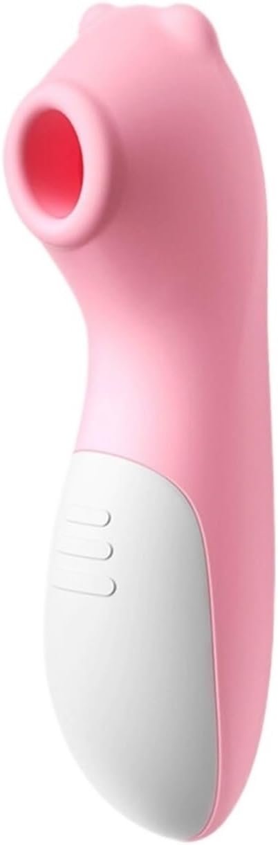 Suction Massage Device for Women Multiple Settings USB Rechargeable Soft Silicone(Cherry Pink)