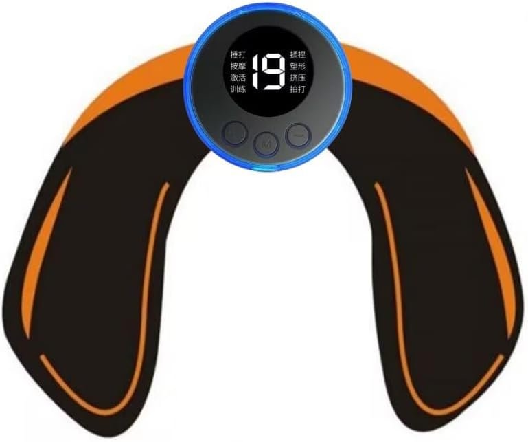 EMS Hip Trainer Massager, Glute Muscle Stimulator Toner for Women, Portable Buttock Fitness Equipment with LCD Display & Multiple Modes for Muscle Relaxing, Firming and Home Workout