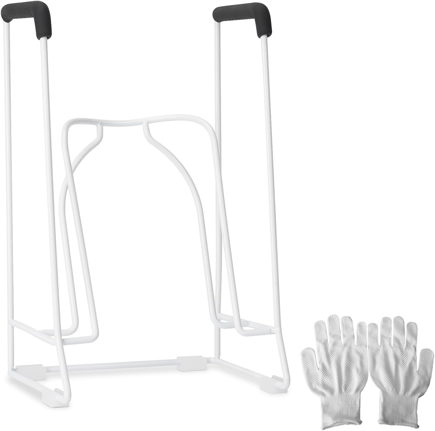 Zipcase Large Size Stocking Donner, Sock Aid Tool to Put on Compression Socks for Large Calves from 18″ to 20″ in Circumference(Compatible for JOBST,SB SOX,CHARMKING,FITRELL,Bluemaple,COOLOVER) White