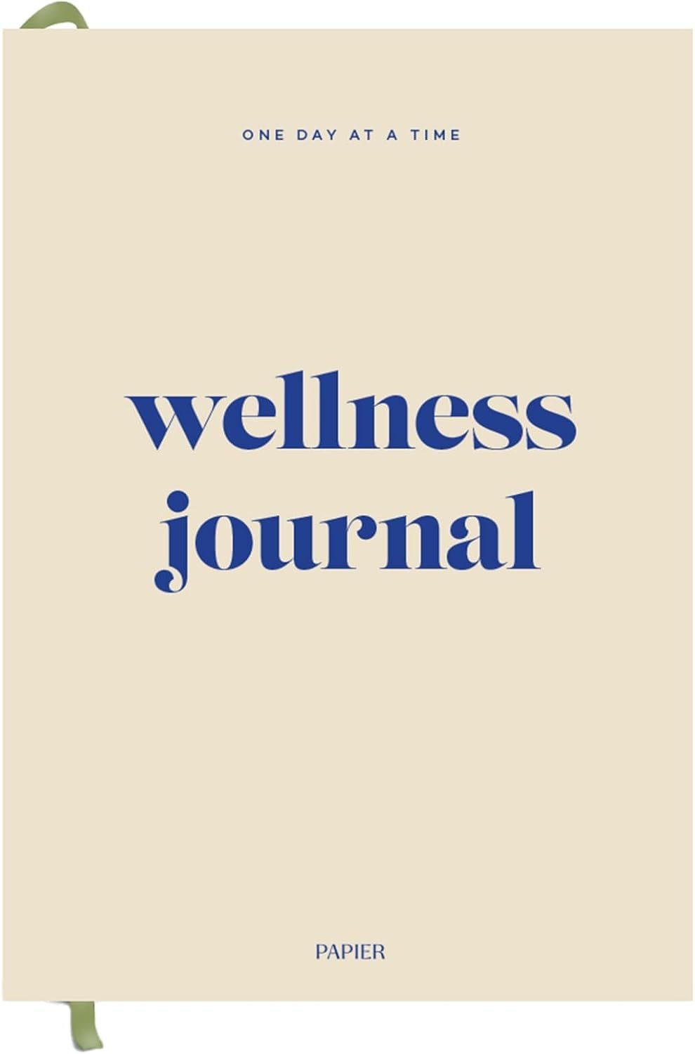 Papier Daily Wellness Journal Diary – Beige, 8.46″L x 6.02″W | Hardback Cover Wellbeing, Gratitude & Mindset Diary for Personal Growth, Mindfulness & Reflection | Track Goals, Sleep & Lifestyle Habits