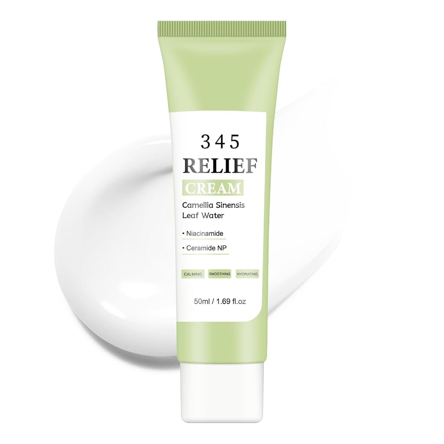 345 Relief Cream, Moisturizer for Acne Scar Recovery with PDRN Niacinamide, Face Acne Cream Treatment for Acne-Prone Scar Skin, Facial Moisturizer for All Skin Women Men – 1.69 floz