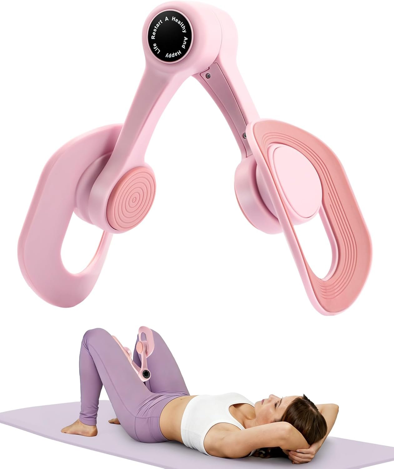 Thigh Trainer, 360° Adjustable Pelvic Floor Muscle Trainer for Women, Inner Thigh Exerciser for Postpartum Recovery, Hip & Leg Shaping, Home Gym