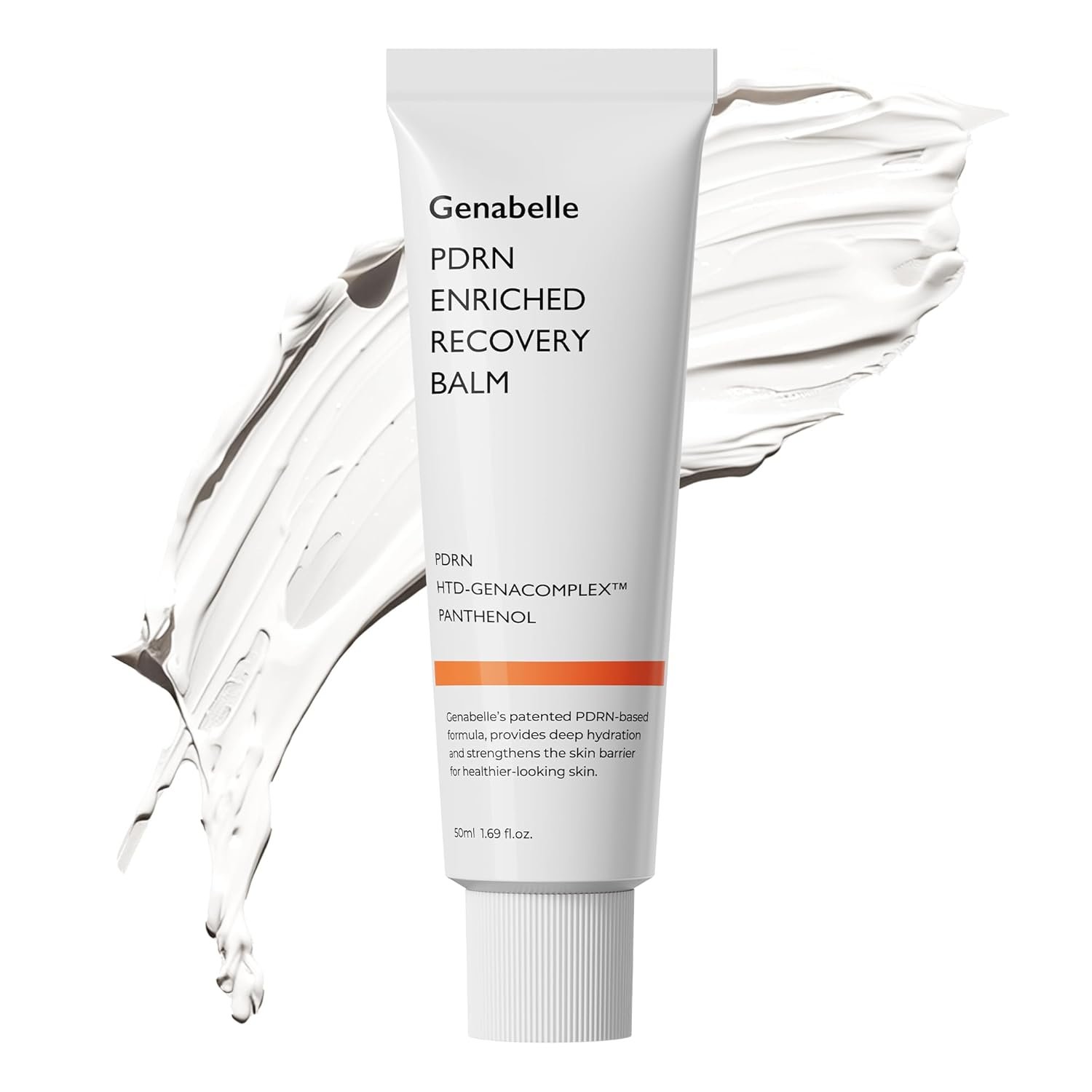 Genabelle PDRN Enriched Recovery Balm –5,000 ppm PDRN & 10,000 ppm Panthenol Soothing Repair Cream for Sensitive Skin, Hydration & Barrier Strengthening, Glass Skin, Korean Skincare-50ml (1.69 fl.oz)