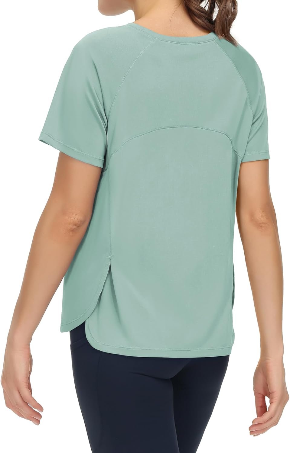THE GYM PEOPLE Women’s Short Sleeve Workout Shirts Breathable Yoga T-Shirts with Side Slits Athletic Tee Tops