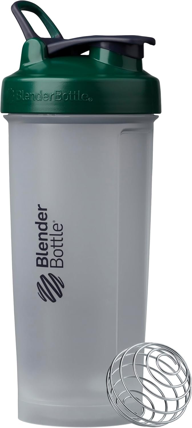 BlenderBottle Classic V2 Shaker Bottle Perfect for Protein Shakes and Pre Workout, 45 oz, Green
