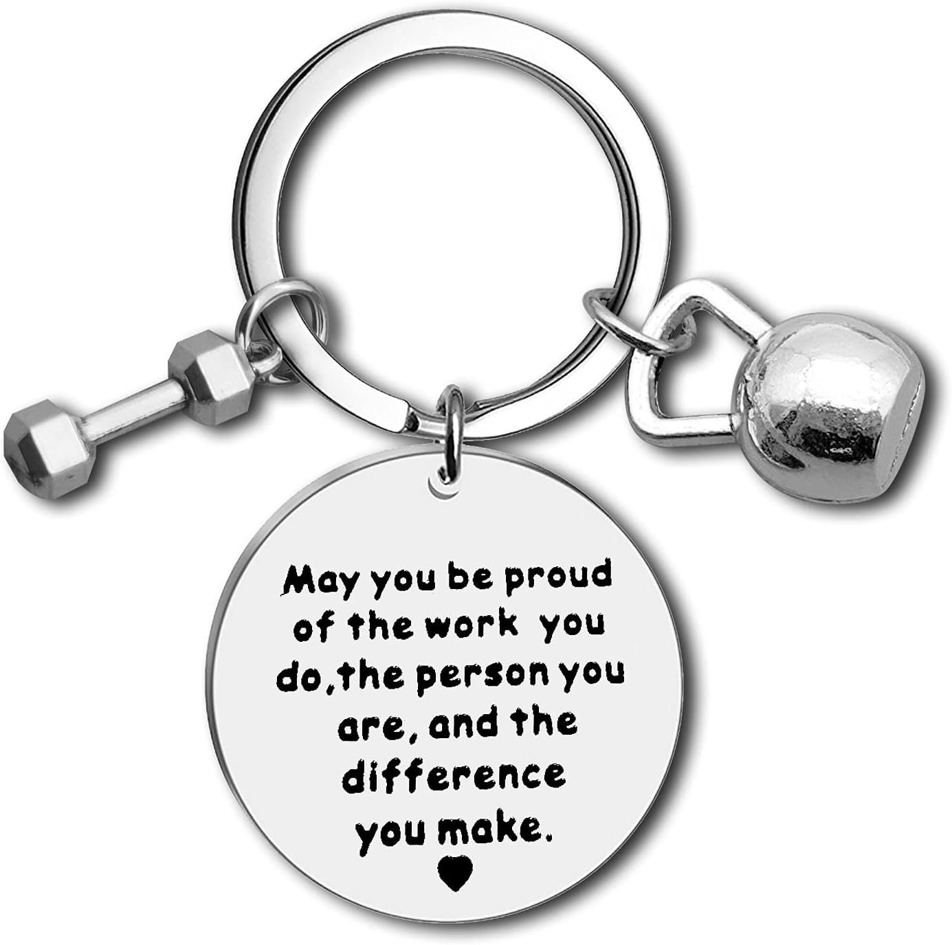 Dabihu Fitness Instructor Gift Appreciation Keychain Thank You Gift for Fitness Coach Trainer Workout Coach Appreciation Gifts Employee Coworker Retirement Gifts Thank You Keychain