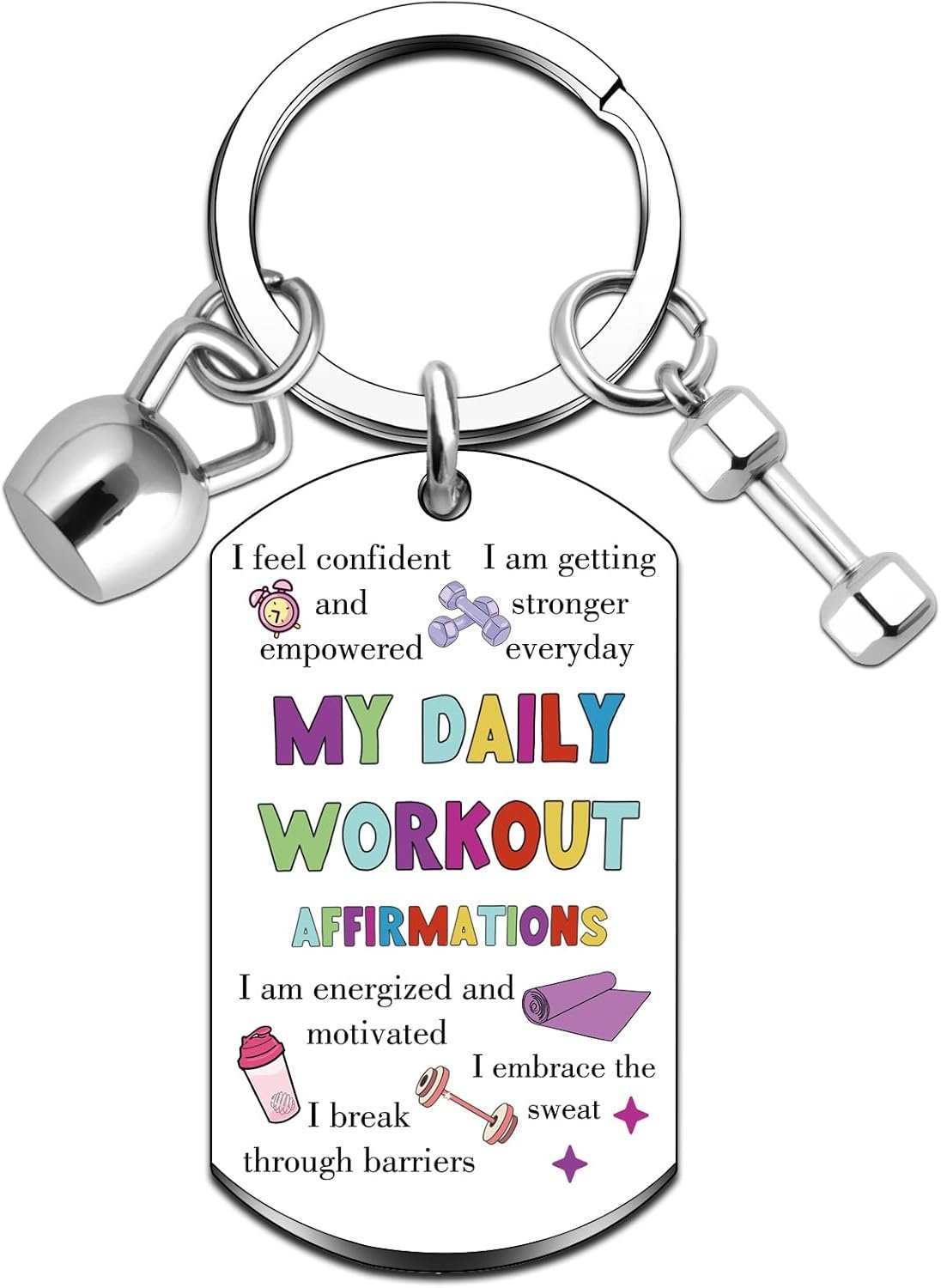 Gym Accessories for Women Gym Girl Essentials Gyms Bag Essentials Fitness Gifts for Women Workout Essentials Gym Keychain Motivational Keychain for Workout Gyms Accessories for Women Friends Sister