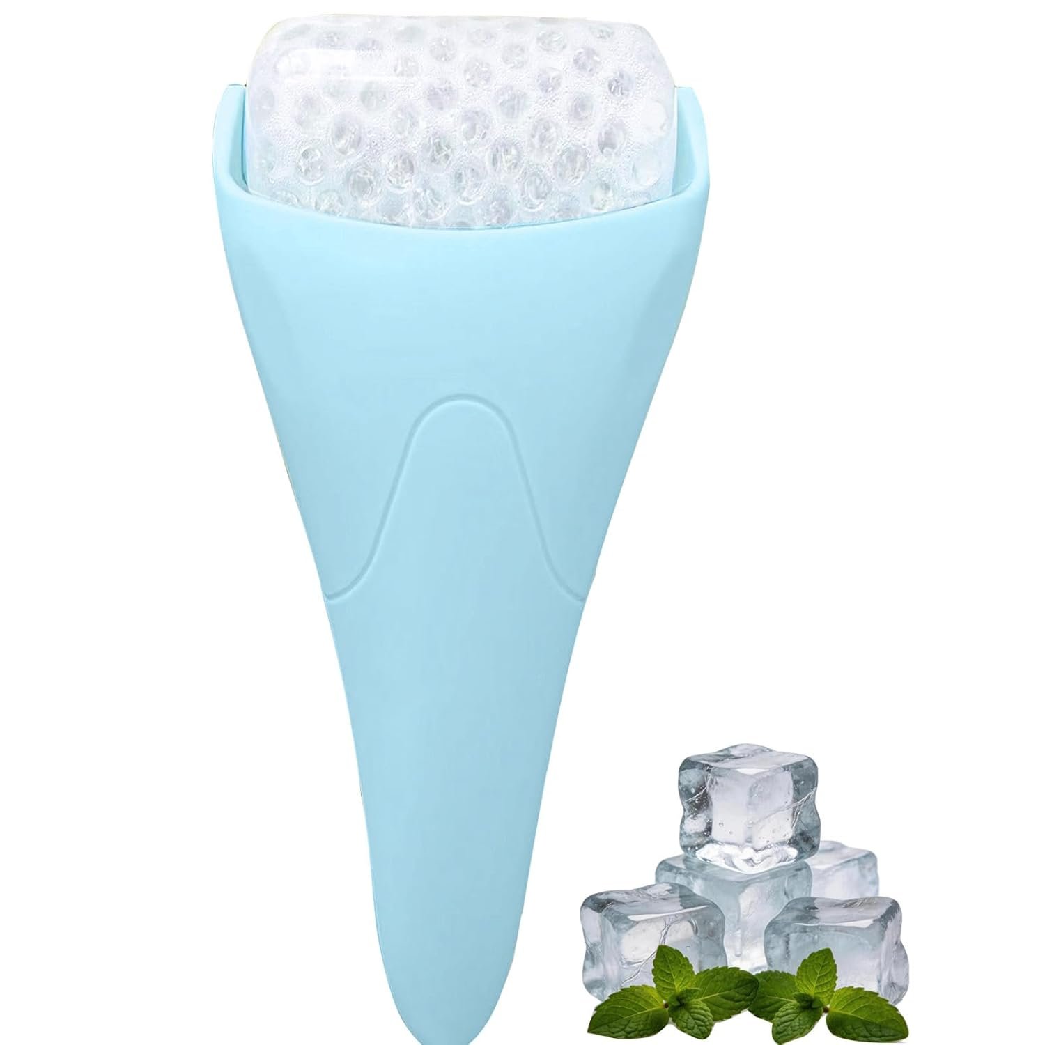 Ice Roller for Face – Facial Cooling Massager for Puffiness, Lymphatic Drainage & Depuffing | Cold Face Roller for Wrinkles, Fine Lines & Calming | Skin Care Tools – Self Care Gift for Women & Men