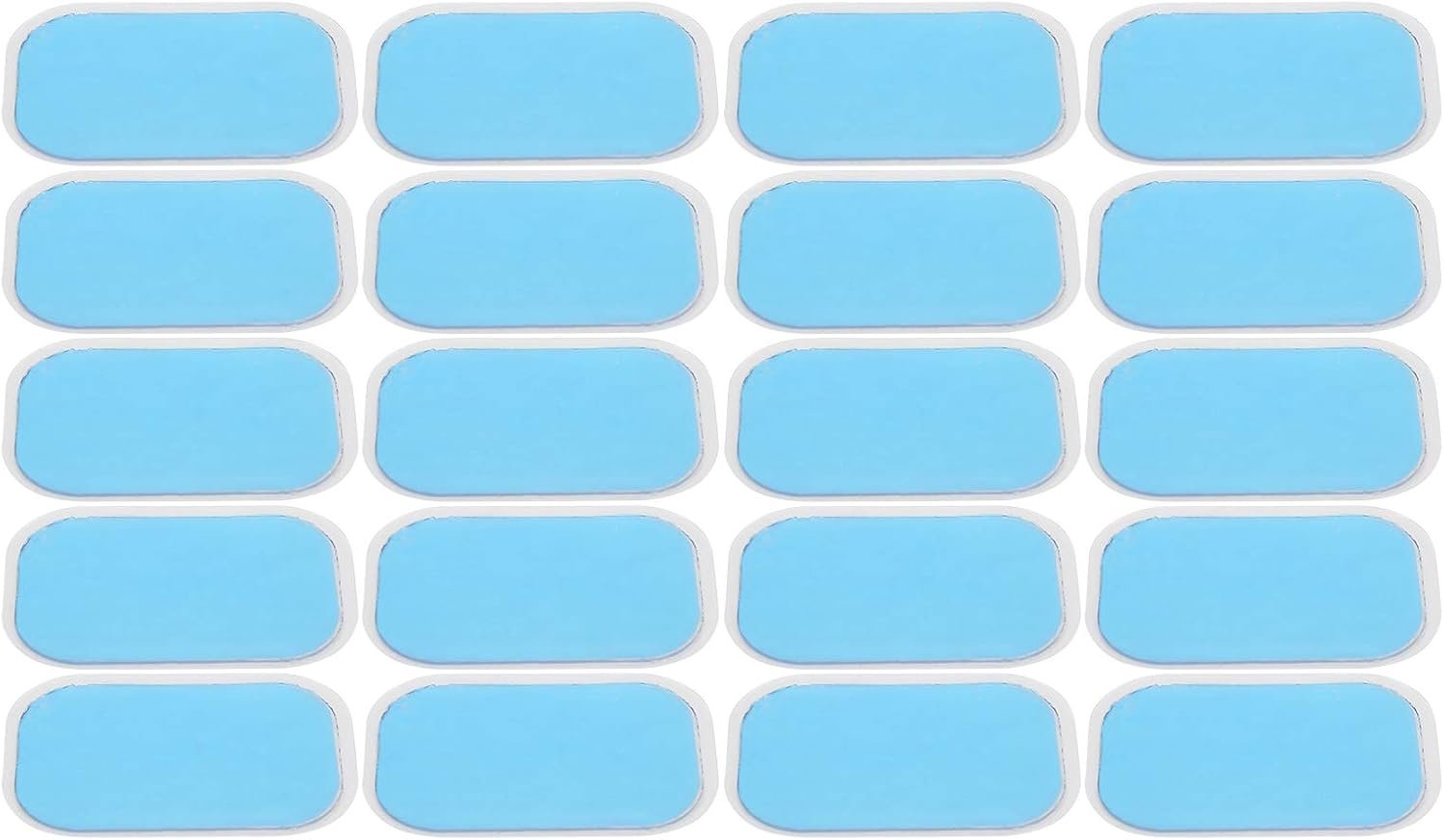 ABS Trainer Replacement Gel Lightweight Durable for EMS AB Trainer for Men and Women, 20pcs/10 Packs, 5.8 X 3.8cm