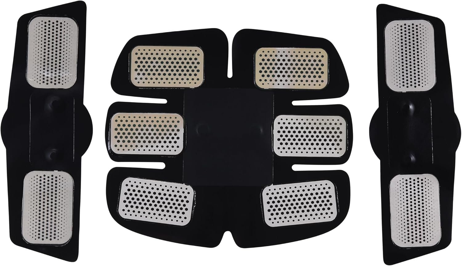 Reebok – Tens Unit Muscle Stimulator 3 Piece Set, EMS Electric Abdominal Trainer for Abs, Arms and Legs, Rechargeable Adjustable Intensity Portable Fitness Device