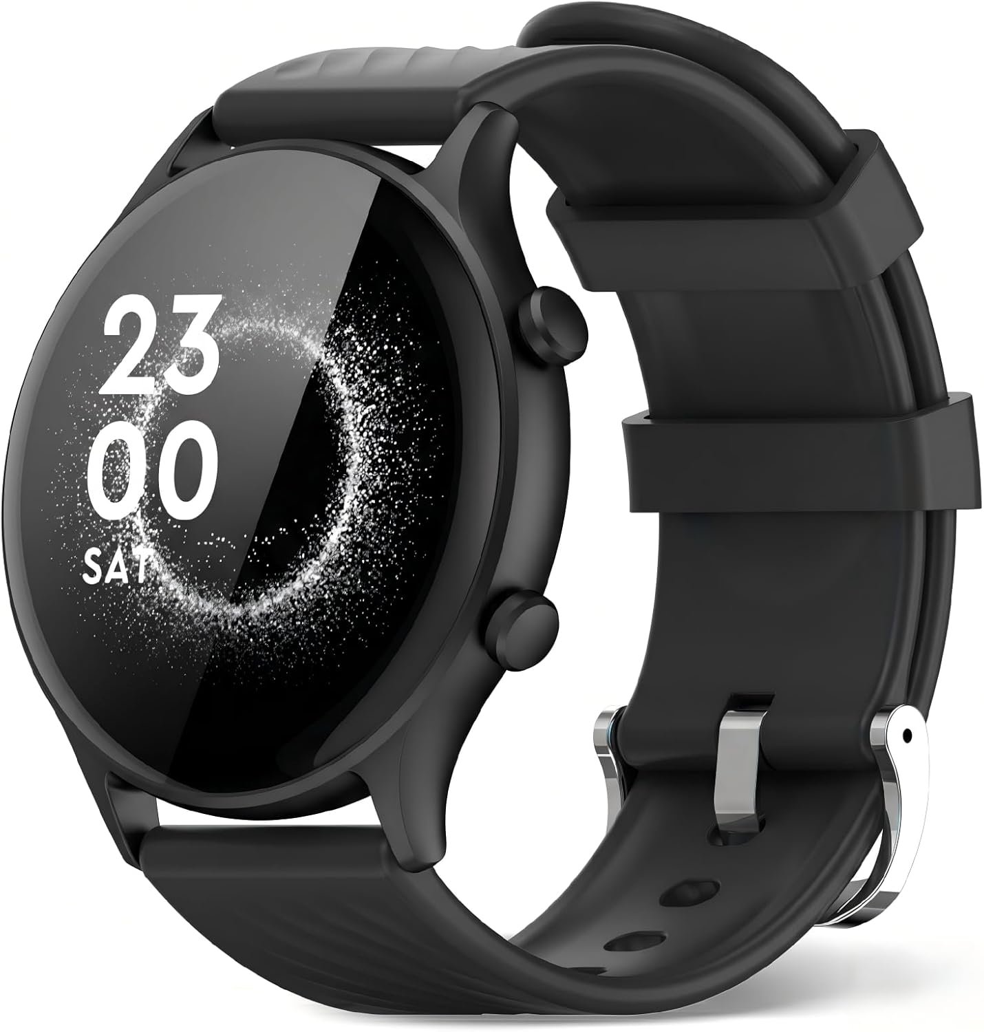 WalkerFit 1.39″ Smart Watch for Men Women, IP67 Waterproof Smartwatch for Android and iPhone Compatible, Fitness Tracker with 120+ Sport Modes, Health Tracking, Reloj Inteligente Round – Jet Black