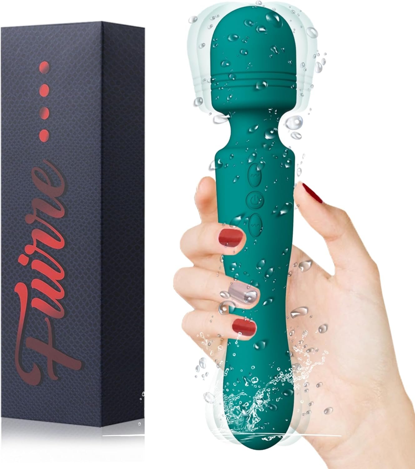 New Cordless Double-Ended Available Relaxation Myofascia Tool Handheld Portable Travel Home Office Work Sports Silicone Use to Relieve Deep Tissue Muscle Pain and Fatigue – Green