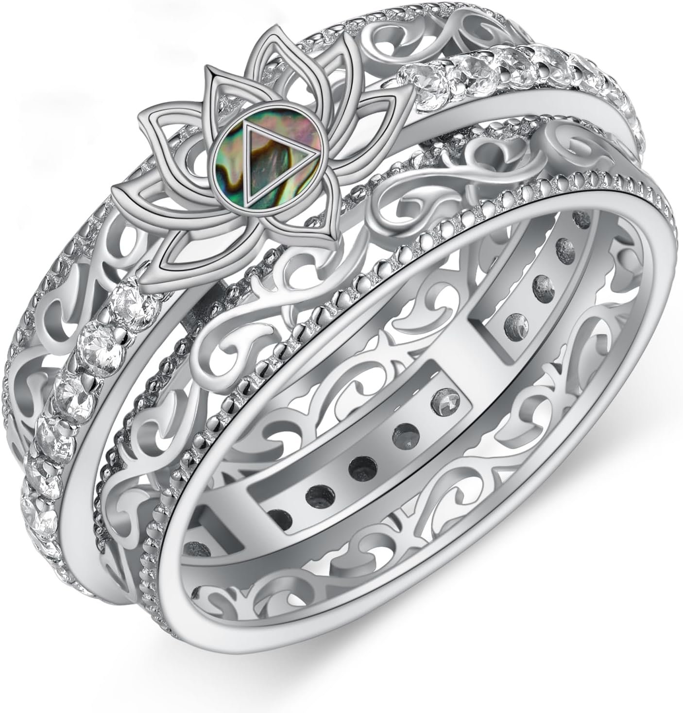 Sobriety Spinner Ring 925 Sterling Silver Alcoholics Anonymous Ring AA Symbol Recovery Gifts Sobriety Gifts for Women