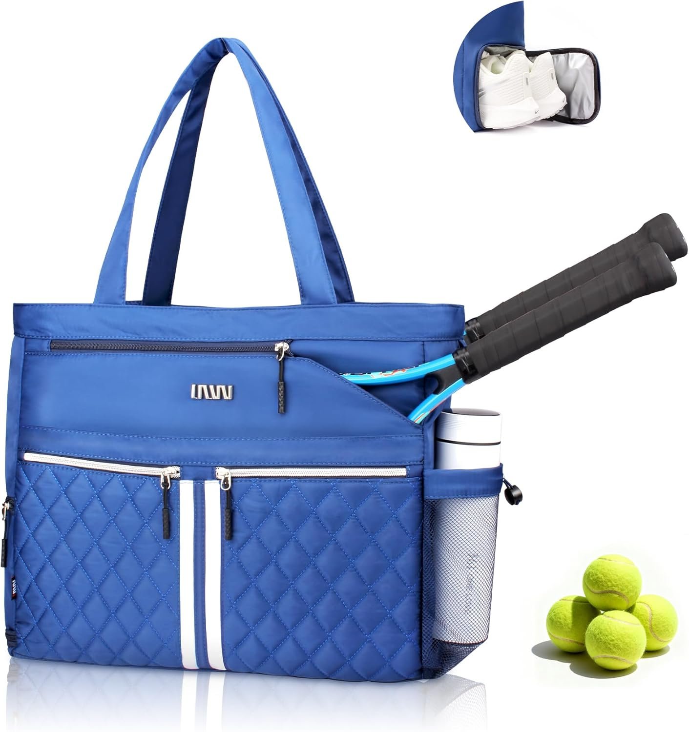 Tennis Bags for Women, Tennis Bag Holds 2 Rackets, Gym Bags with Ventilated Shoe Compartment, Suitable for Pickleball Tennis Badminton