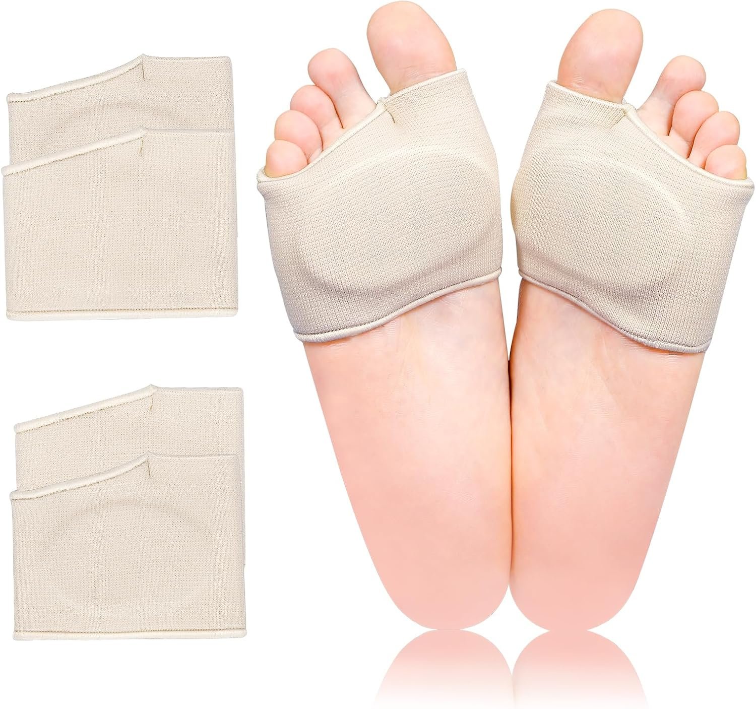 KTSAY Metatarsal Pads with Gel Pad for Women(6pcs)
