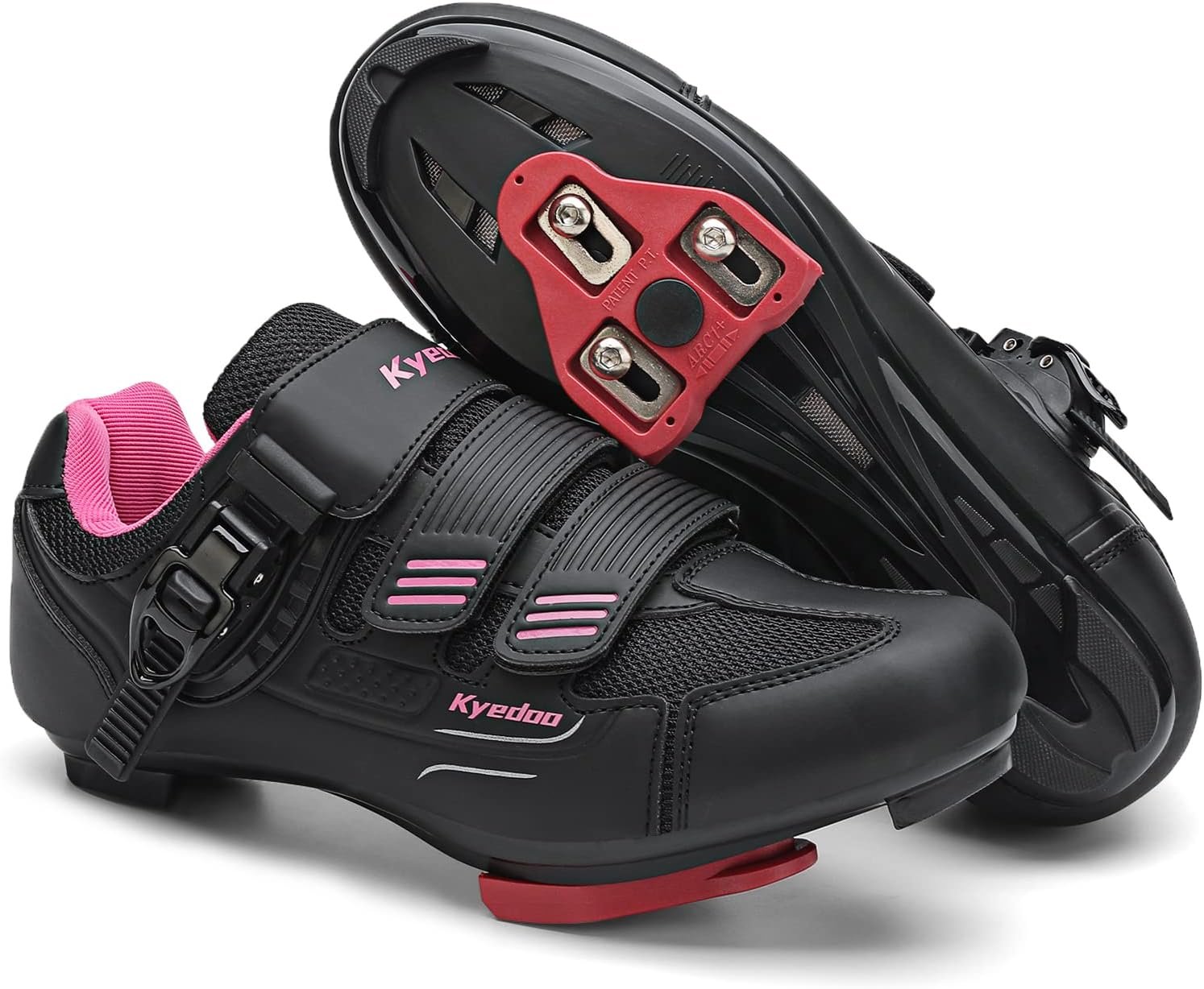 Womens Cycling Shoes Compatible with Peloton Bike Clip in Ladies Indoor Cycling Road Bike Riding Biking Shoes, Pre-Installed Delta Cleats