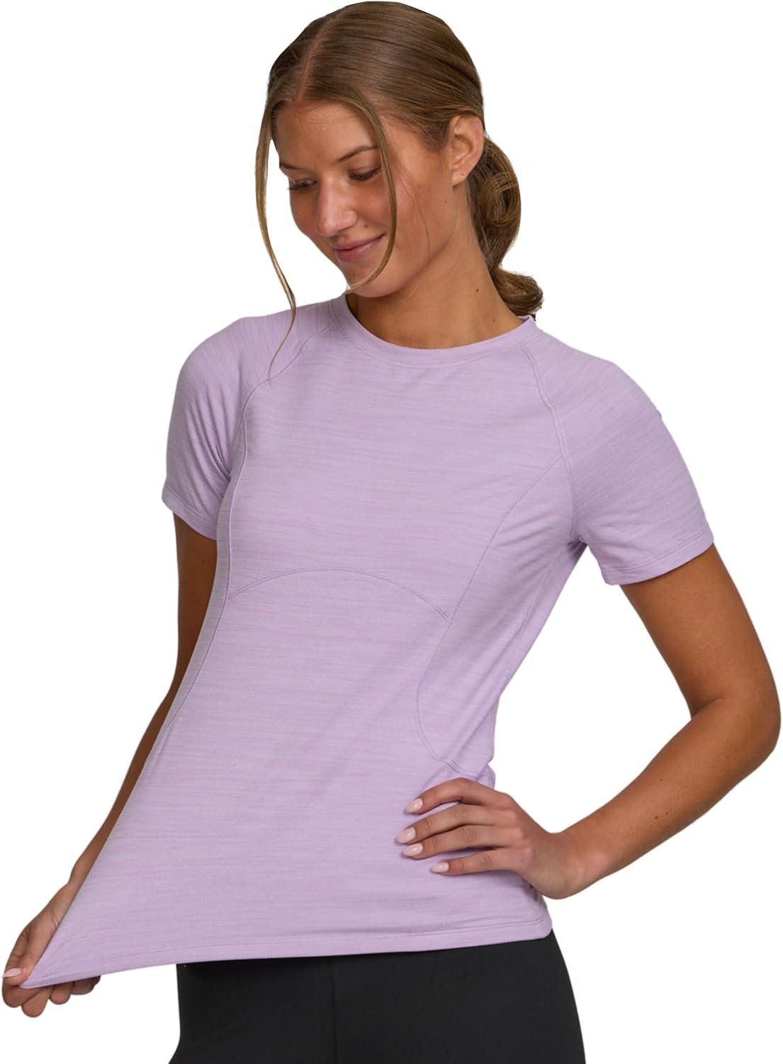 Spyder Womens Workout Tops Crewneck Tee – Workout Gym Shirts for Women, Athletic Running Short Sleeve Tops