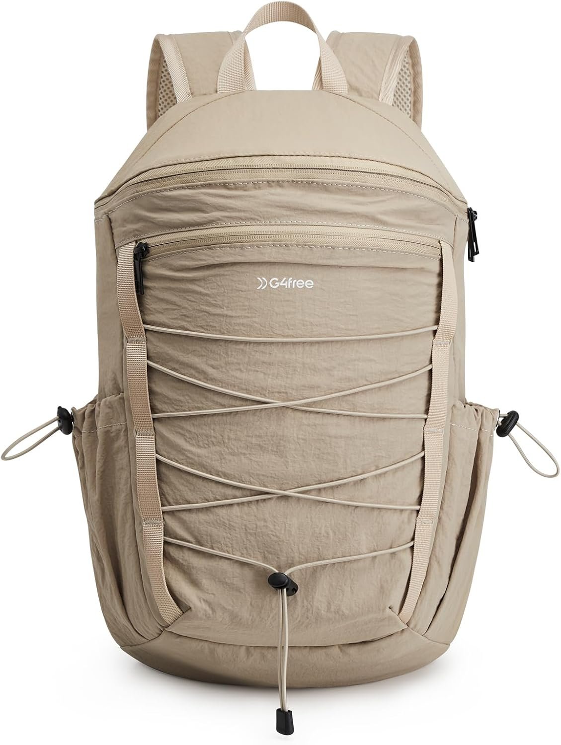 G4Free Hiking Backpack for Women Men 20L Lightweight Travel Backpacks Daypack Outdoor Daily Camping, Khaki