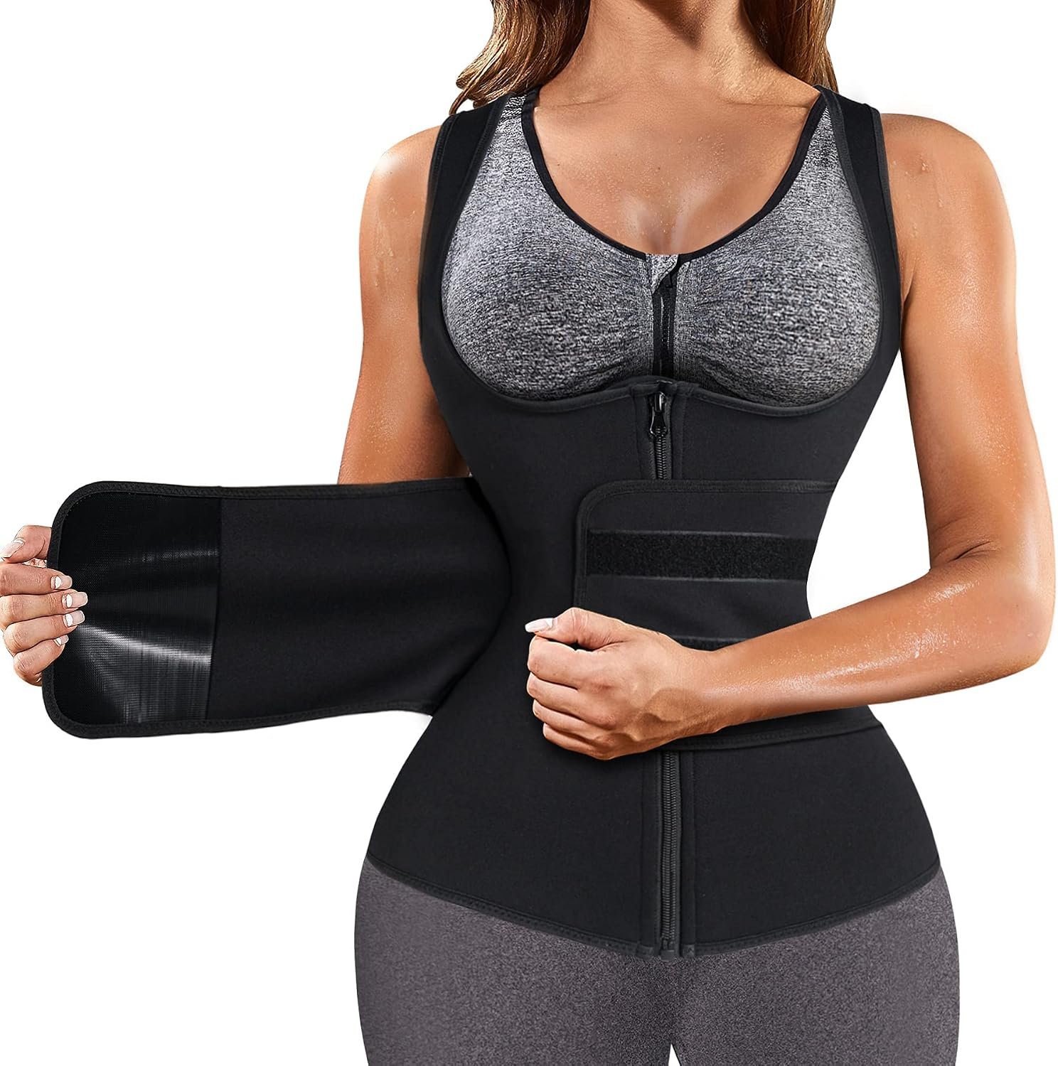 GAODI Womens’ Waist Trainer Neoprene Sauna Suit Body Shaper