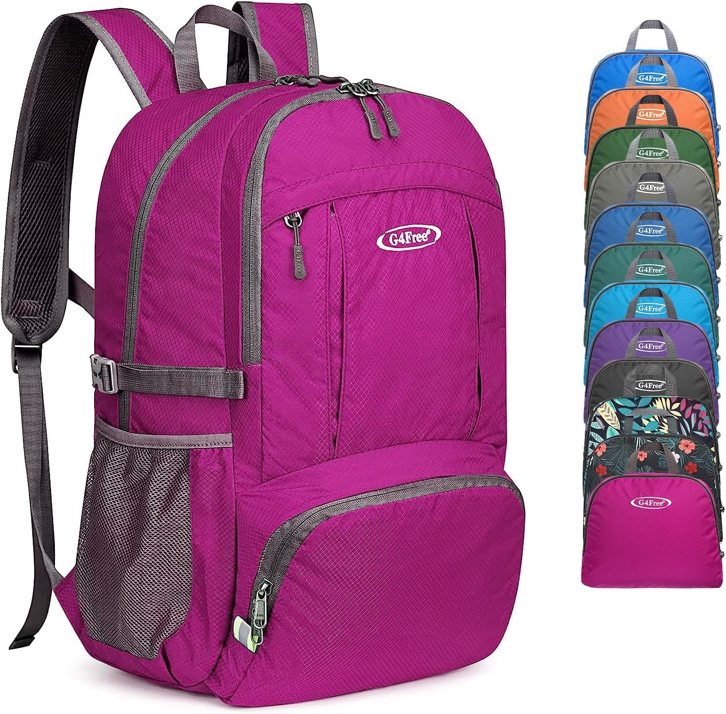 G4Free Lightweight Packable Hiking Backpack, Waterproof Travel Daypack
